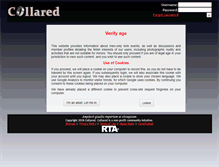 Tablet Screenshot of clubcollared.com